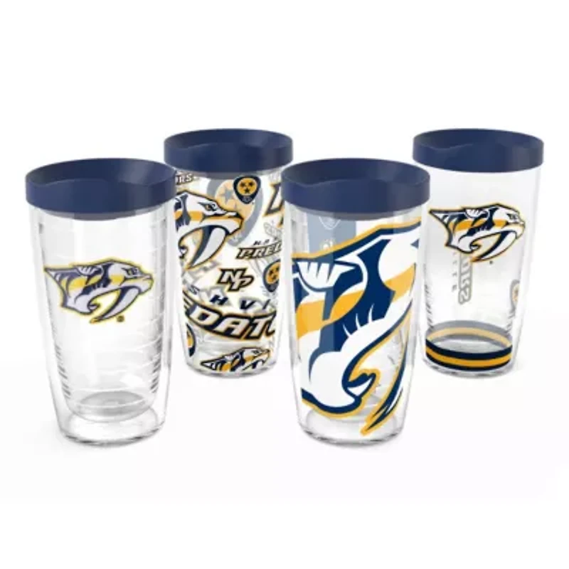 NHL Nashville Predators Four-Pack 16oz. Classic Tumbler Set