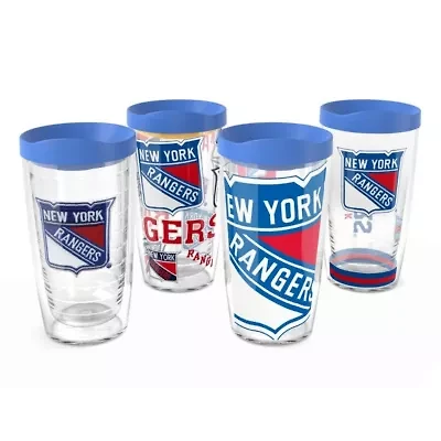NHL New York Rangers Four-Pack 16oz. Classic Tumbler Set