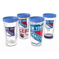 NHL New York Rangers Four-Pack 16oz. Classic Tumbler Set