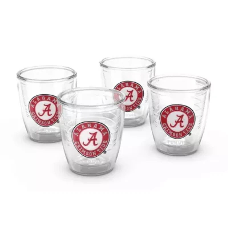 Alabama Crimson Tide NCAA Alabama Tide 4-Pack 12oz. Emblem Tumbler Set