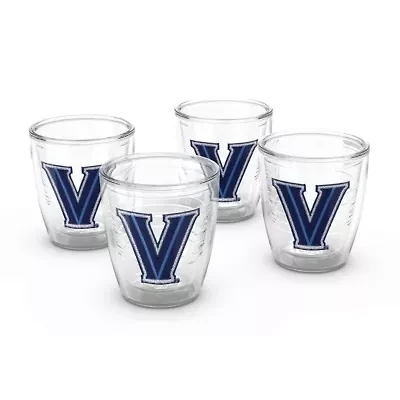 NCAA Villanova Wildcats 4-Pack 12oz. Emblem Tumbler Set