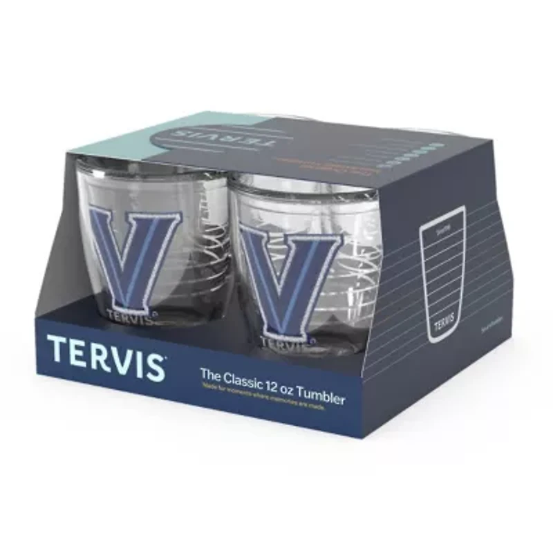 NCAA Villanova Wildcats 4-Pack 12oz. Emblem Tumbler Set