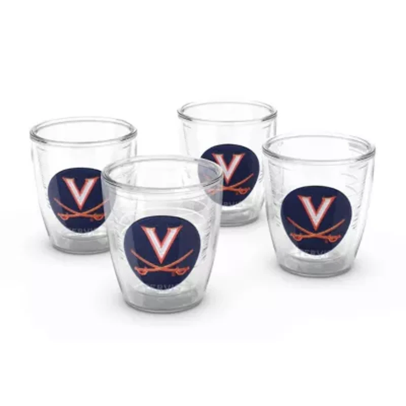 NCAA Virginia Cavaliers 4-Pack 12oz. Emblem Tumbler Set