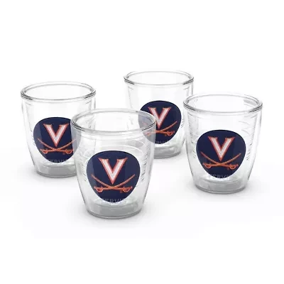 NCAA Virginia Cavaliers 4-Pack 12oz. Emblem Tumbler Set