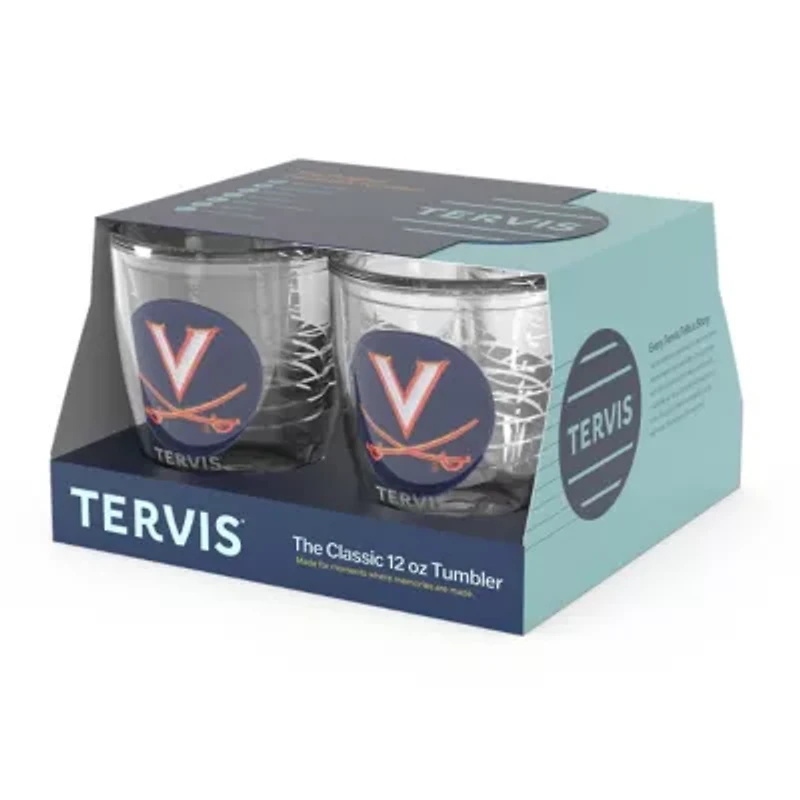 NCAA Virginia Cavaliers 4-Pack 12oz. Emblem Tumbler Set