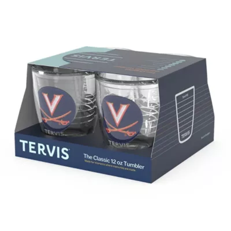 NCAA Virginia Cavaliers 4-Pack 12oz. Emblem Tumbler Set