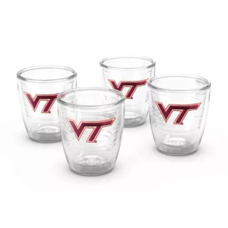 NCAA Virginia Tech Hokies 4-Pack 12oz. Emblem Tumbler Set