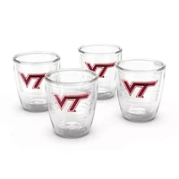 NCAA Virginia Tech Hokies 4-Pack 12oz. Emblem Tumbler Set