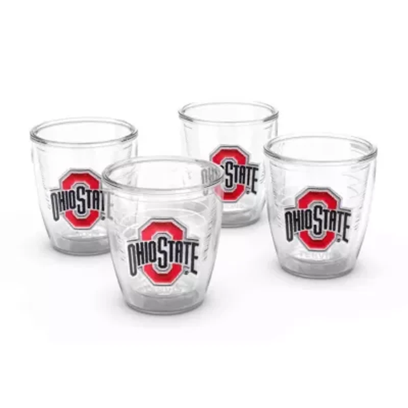 NCAA Ohio State Buckeyes 4-Pack 12oz. Emblem Tumbler Set