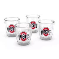 NCAA Ohio State Buckeyes 4-Pack 12oz. Emblem Tumbler Set