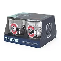 NCAA Ohio State Buckeyes 4-Pack 12oz. Emblem Tumbler Set