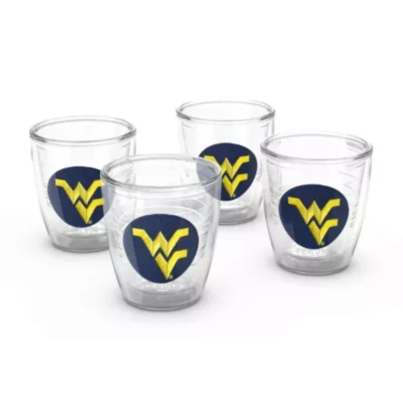 NCAA West Virginia Mountaineers 4-Pack 12oz. Emblem Tumbler Set