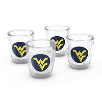 NCAA West Virginia Mountaineers 4-Pack 12oz. Emblem Tumbler Set