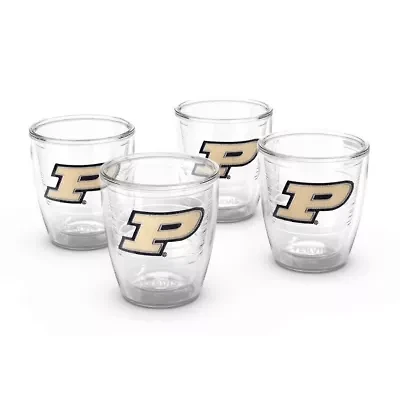 NCAA Purdue Boilermakers 4-Pack 12oz. Emblem Tumbler Set