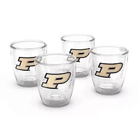 NCAA Purdue Boilermakers 4-Pack 12oz. Emblem Tumbler Set