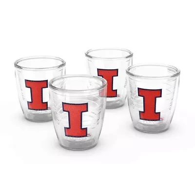 NCAA Illinois Fighting Illini 4-Pack 12oz. Emblem Tumbler Set