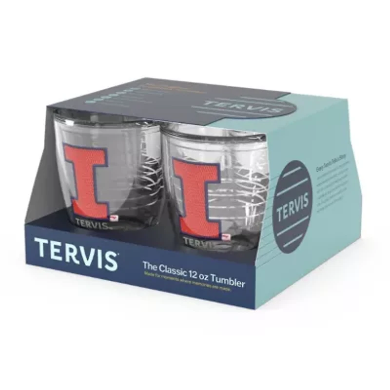 NCAA Illinois Fighting Illini 4-Pack 12oz. Emblem Tumbler Set