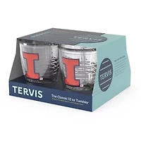 NCAA Illinois Fighting Illini 4-Pack 12oz. Emblem Tumbler Set