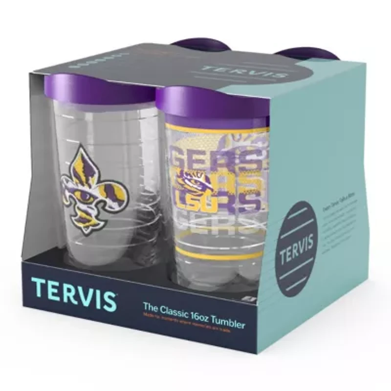 NCAA LSU Tigers Four-Pack 16oz. Classic Tumbler Set