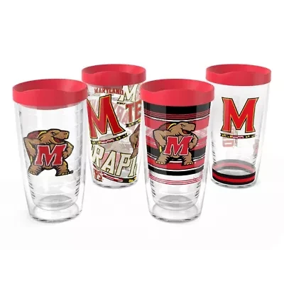 NCAA Maryland Terrapins Four-Pack 16oz. Classic Tumbler Set
