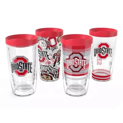 NCAA Ohio State Buckeyes Four-Pack 16oz. Classic Tumbler Set
