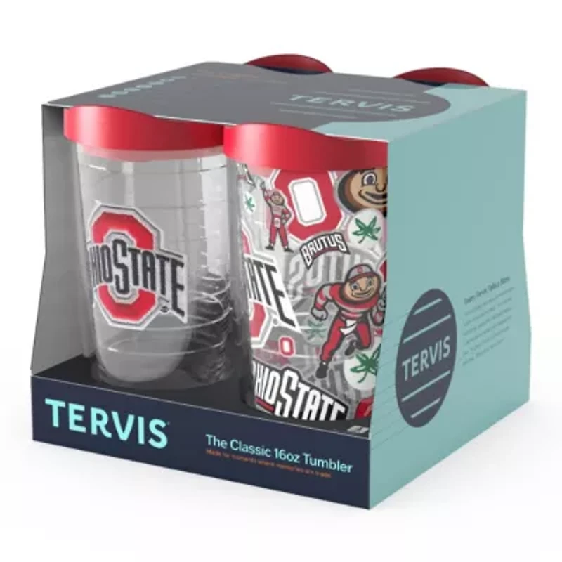 NCAA Ohio State Buckeyes Four-Pack 16oz. Classic Tumbler Set