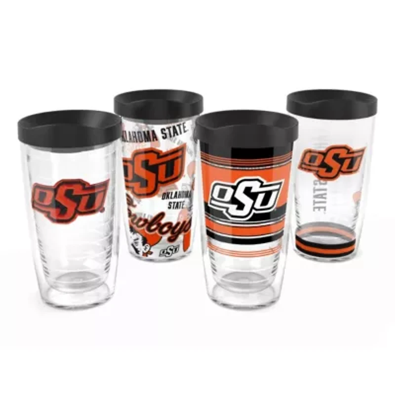 NCAA Oklahoma State Cowboys Four-Pack 16oz. Classic Tumbler Set