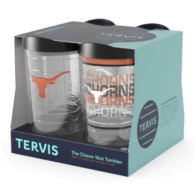 NCAA Texas Longhorns Four-Pack 16oz. Classic Tumbler Set