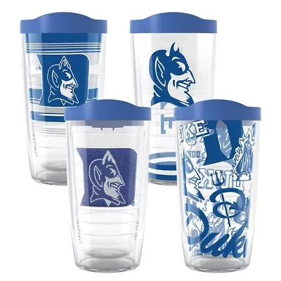 Duke Blue Devils NCAA Duke Devils Four-Pack 16oz. Classic Tumbler Set