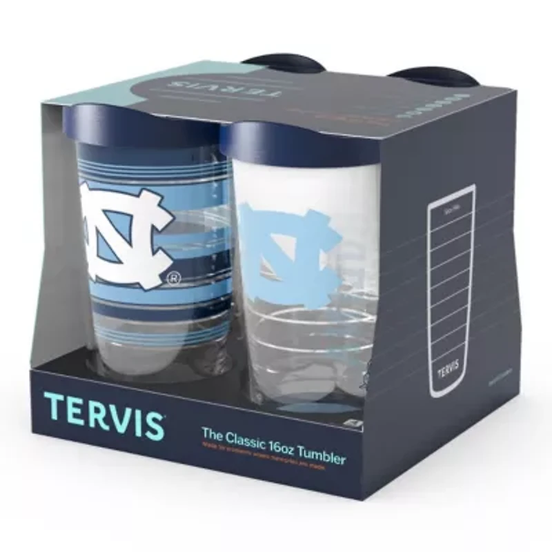 NCAA North Carolina Tar Heels Four-Pack 16oz. Classic Tumbler Set