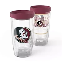 NCAA Florida State Seminoles 2-Pack 16oz. Competitor & Emblem Tumbler Set