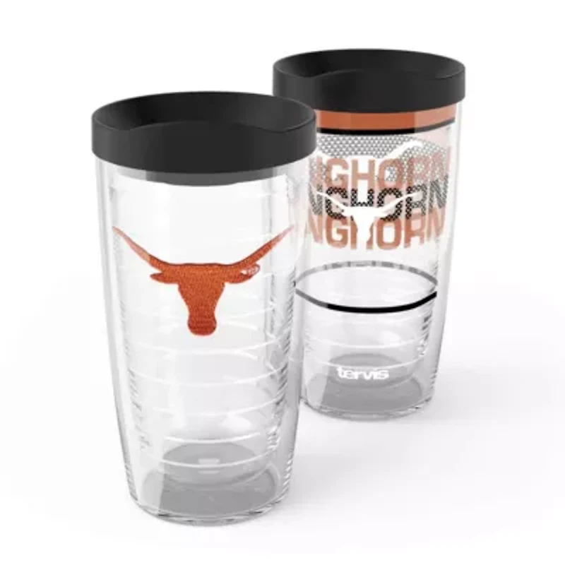 NCAA Texas Longhorns 2-Pack 16oz. Competitor & Emblem Tumbler Set