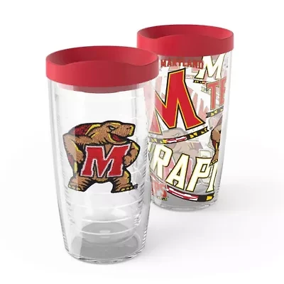 NCAA Maryland Terrapins 2-Pack 16oz. Competitor & Emblem Tumbler Set