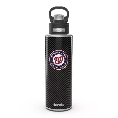 MLB Washington Nationals 40oz. Carbon Fiber Wide Mouth Water Bottle