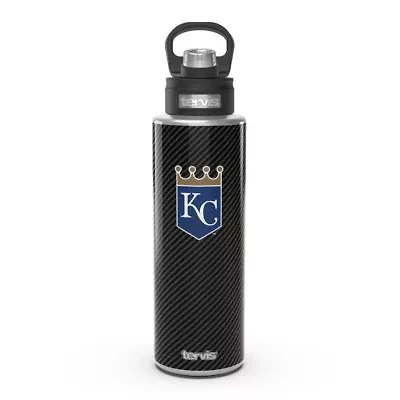 MLB Kansas City Royals 40oz. Carbon Fiber Wide Mouth Water Bottle