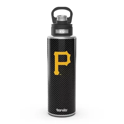 MLB Pittsburgh Pirates 40oz. Carbon Fiber Wide Mouth Water Bottle