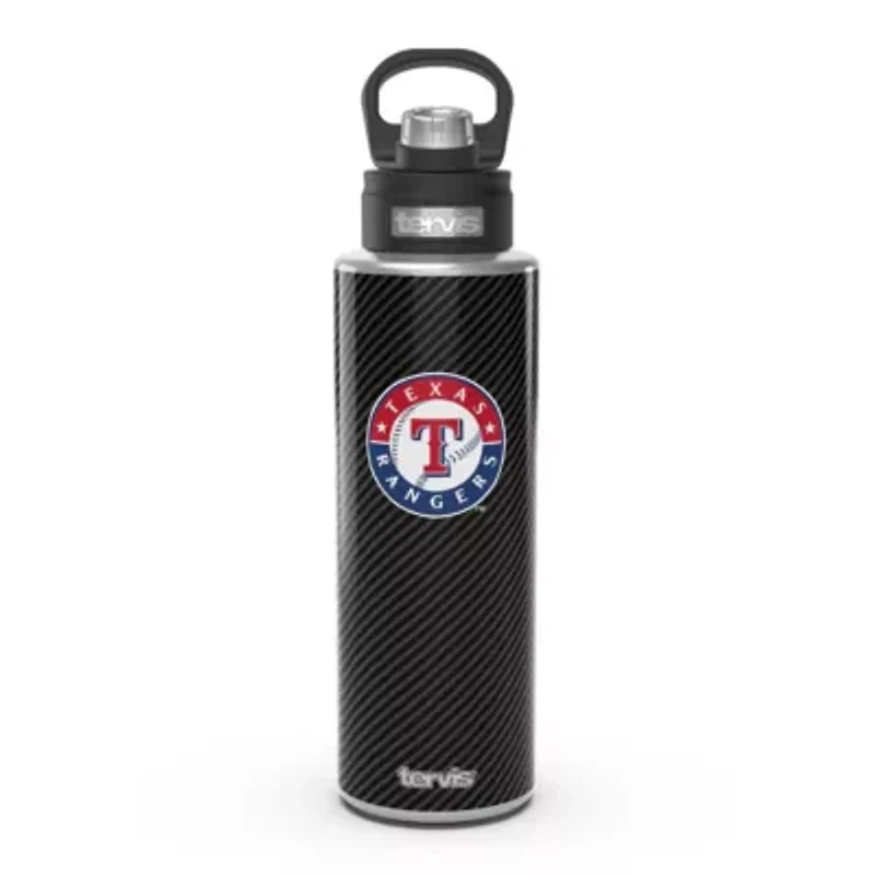 MLB Texas Rangers 40oz. Carbon Fiber Wide Mouth Water Bottle