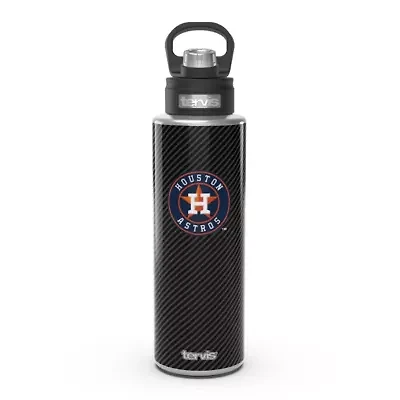 MLB Houston Astros 40oz. Carbon Fiber Wide Mouth Water Bottle