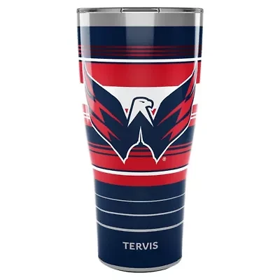 NHL Washington Capitals 30oz. Hype Stripes Stainless Tumbler