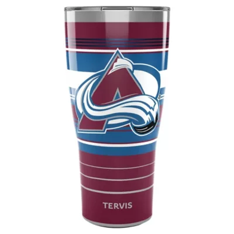 NHL Colorado Avalanche 30oz. Hype Stripes Stainless Tumbler