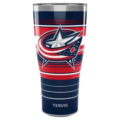 NHL Columbus Jackets 30oz. Hype Stripes Stainless Tumbler