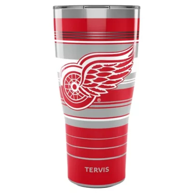 NHL Detroit Wings 30oz. Hype Stripes Stainless Tumbler
