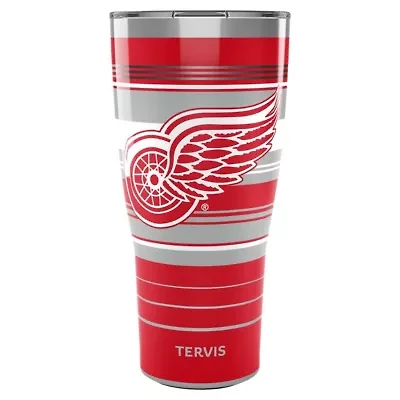 NHL Detroit Wings 30oz. Hype Stripes Stainless Tumbler