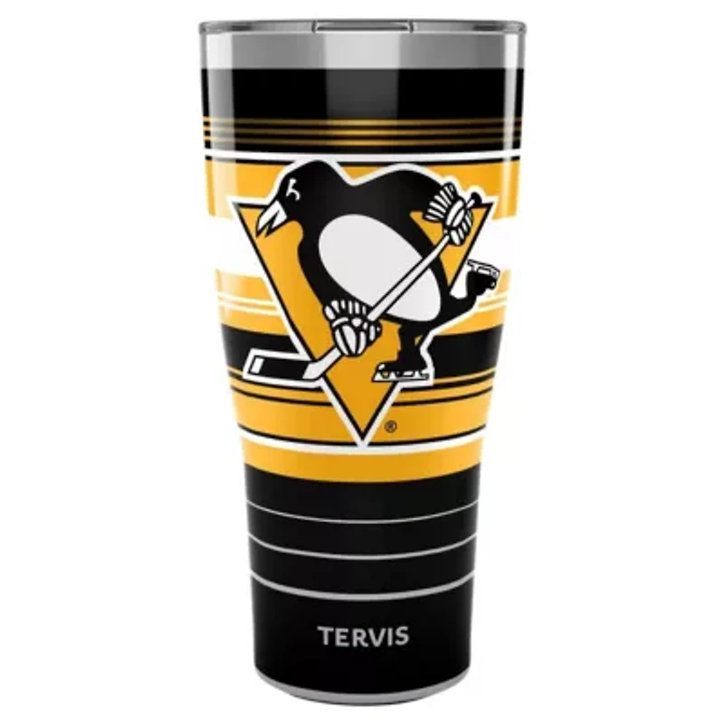NHL Pittsburgh Penguins 30oz. Hype Stripes Stainless Tumbler
