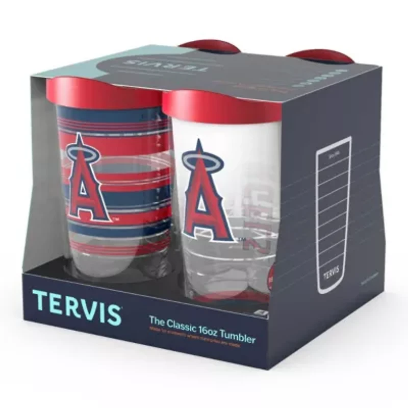 MLB Los Angeles Angels Four-Pack 16oz. Classic Tumbler Set