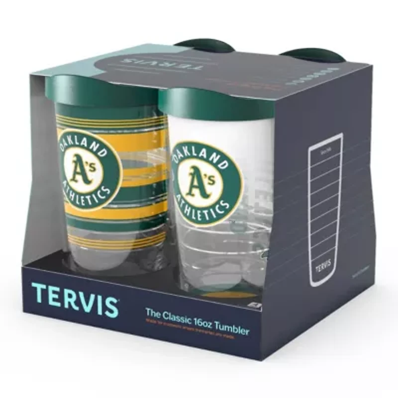 Cooperstown Teams Oakland Athletics Four-Pack 16oz. Classic Tumbler Set