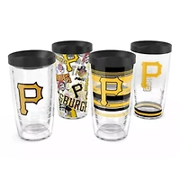 MLB Pittsburgh Pirates Four-Pack 16oz. Classic Tumbler Set