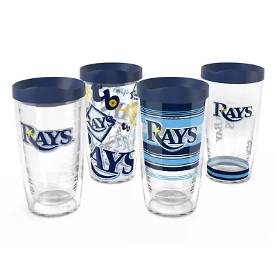 MLB Tampa Bay Rays Four-Pack 16oz. Classic Tumbler Set