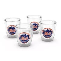 MLB New York Mets Four-Pack 12oz. Emblem Tumbler Set