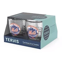 MLB New York Mets Four-Pack 12oz. Emblem Tumbler Set